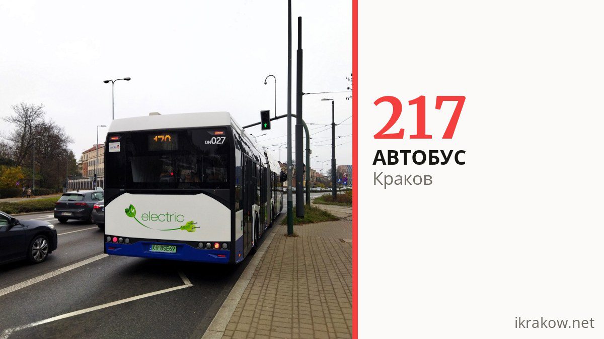 Автобус 217 в Кракове