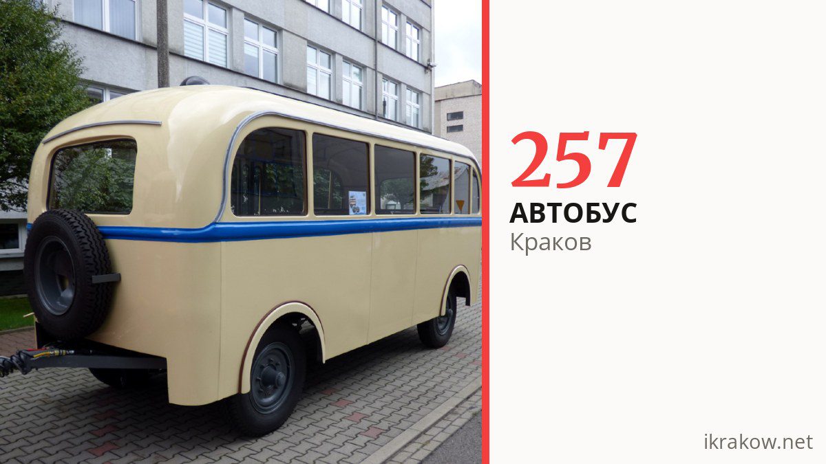 Автобус 257 в Кракове