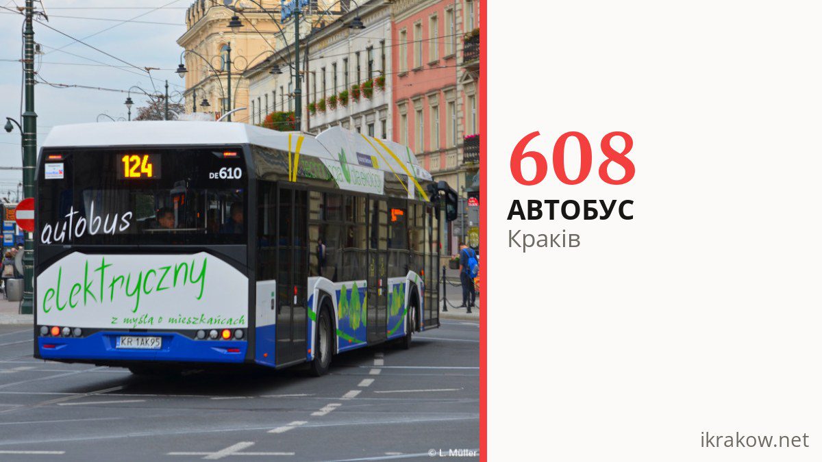 Нічний автобус 608 у Кракові