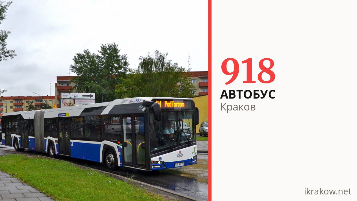 Ночной автобус 918 в Кракове