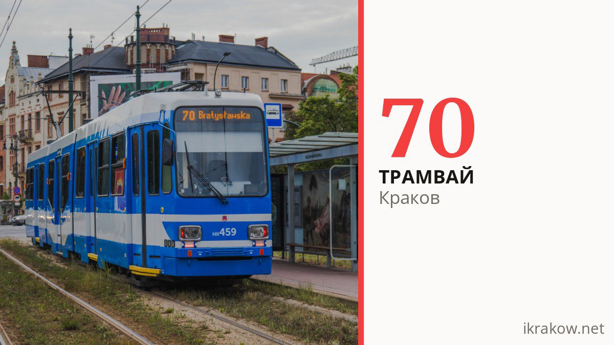 Трамвай 70 в Кракове