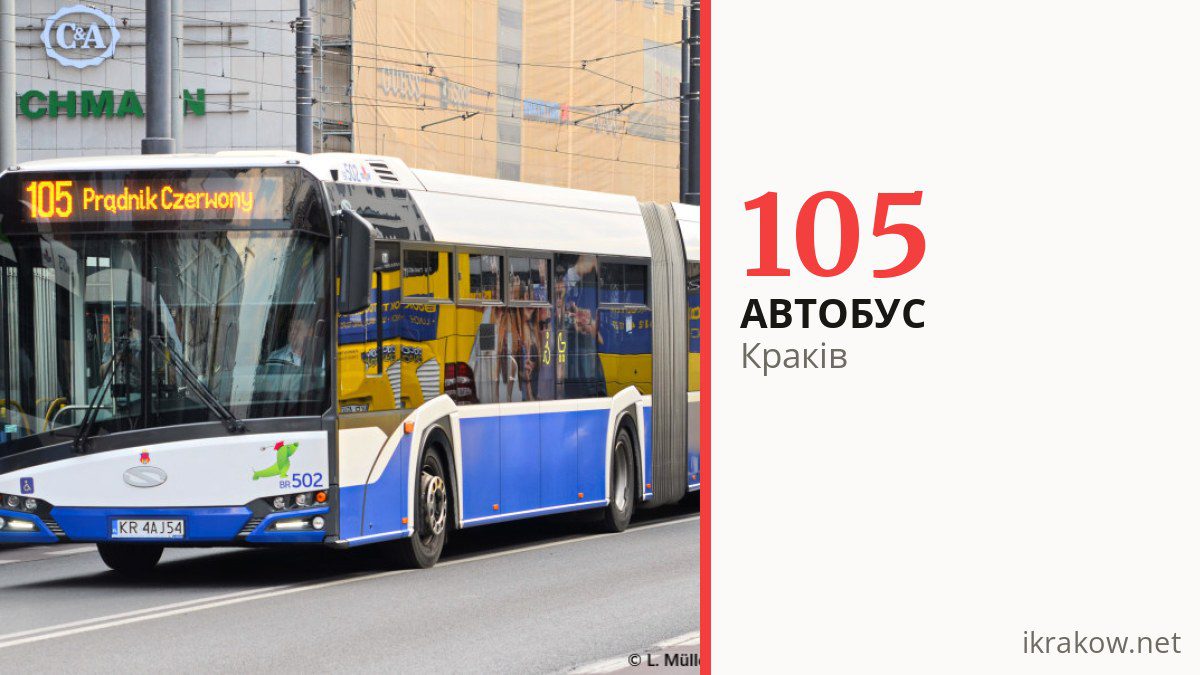 Автобус 105 у Кракові