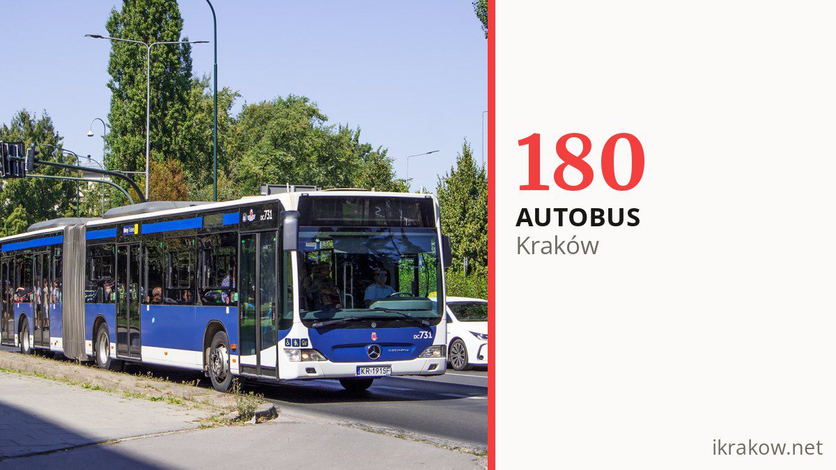 Autobus 180 w Krakowie