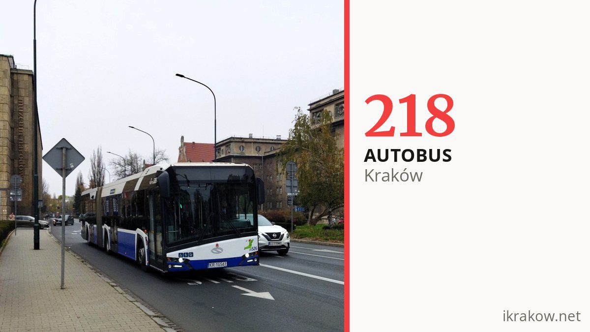 Autobus 218 w Krakowie