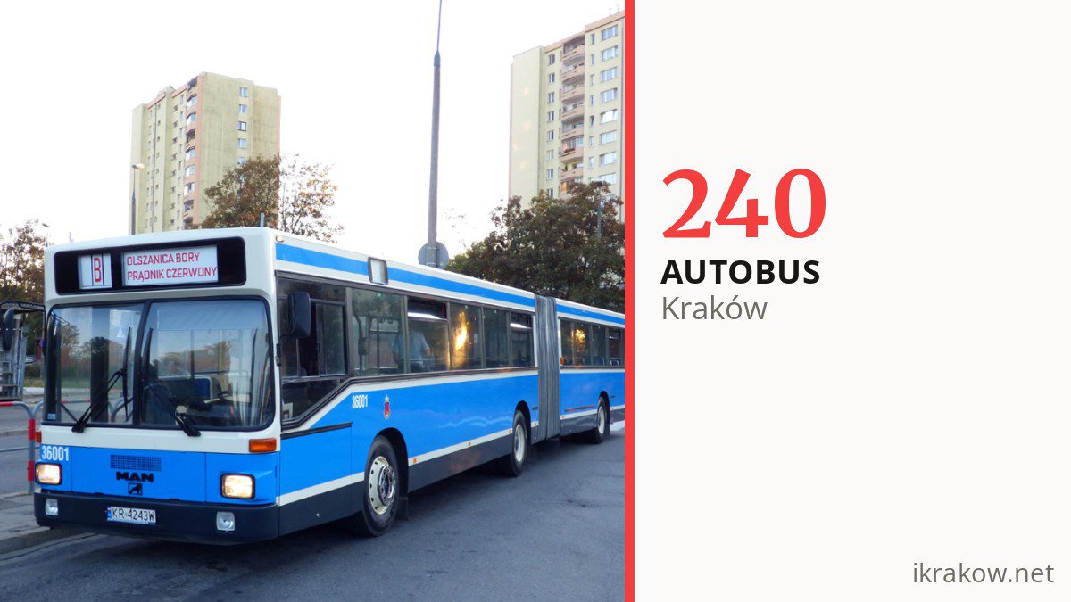 Autobus 240 w Krakowie