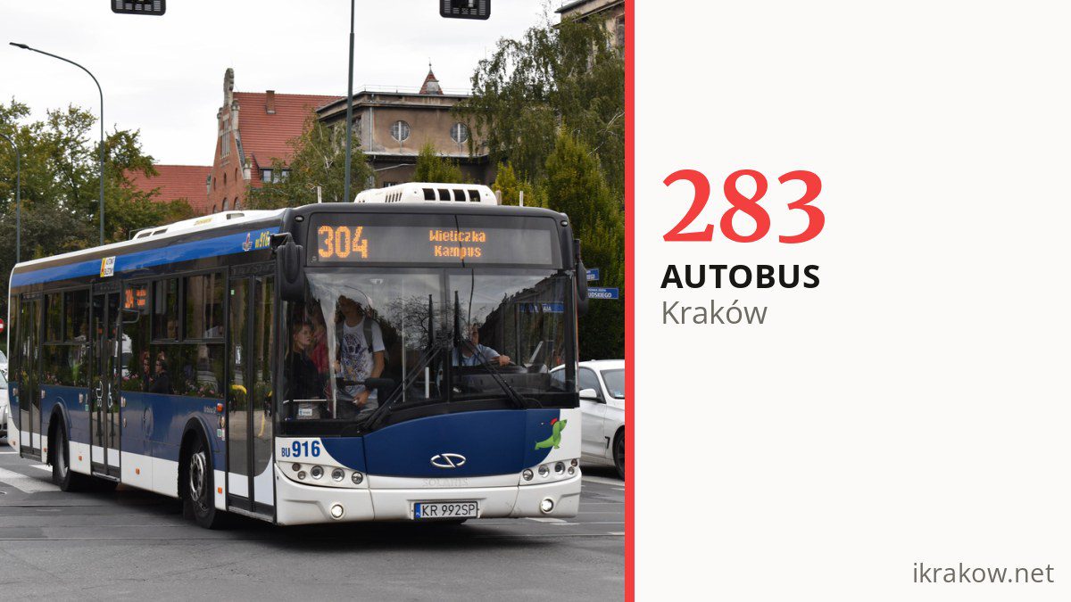 Autobus 283 w Krakowie