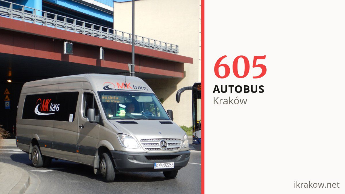 Autobus nocny 605 w Krakowie