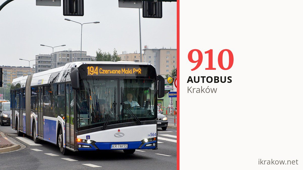 Autobus nocny 910 w Krakowie